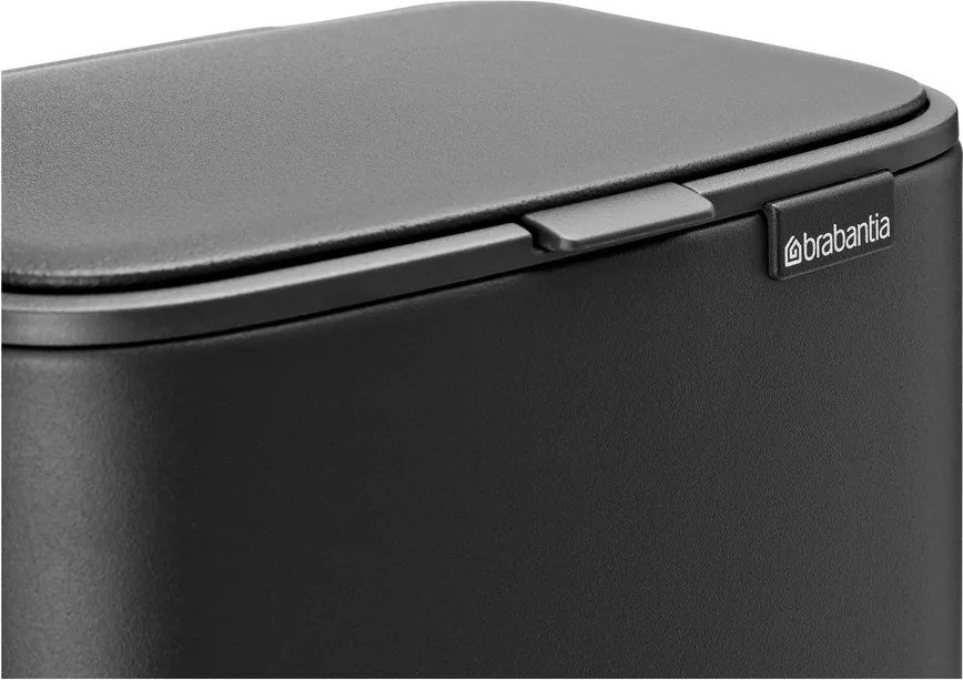 Sötétszürke acél pedálos szemetes 4 l Bo – Brabantia