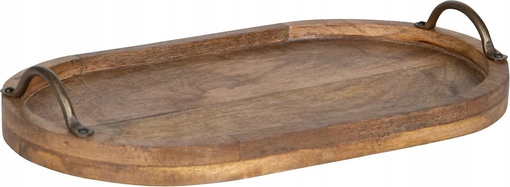 Konyhai Tálca Nagy Hosszú 40cm Boho Fa Tálca Nappaliba Mangó Fa