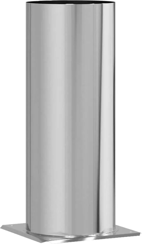 vidaXL Kémény fej kiterjesztés Ezüst 31 x 31 x 50 cm Rozsdamentes acél