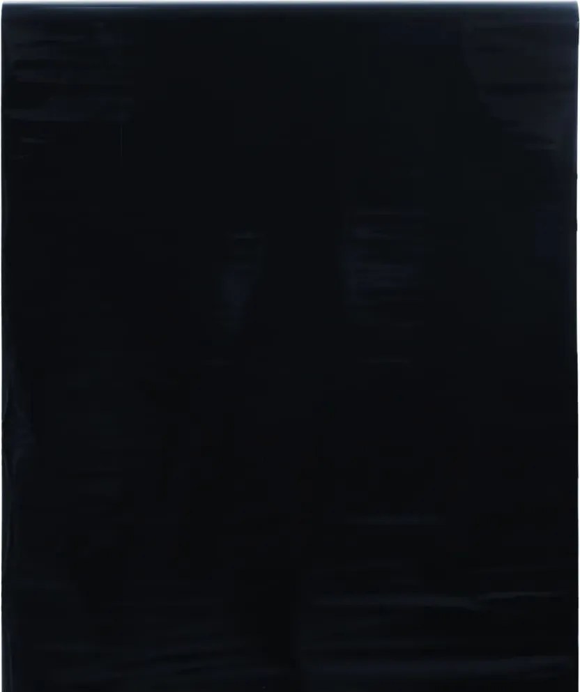 vidaXL matt fekete PVC statikus ablakfólia 60 x 500 cm
