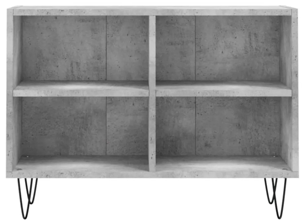 betonszürke szerelt fa TV-szekrény 69,5x30x50 cm