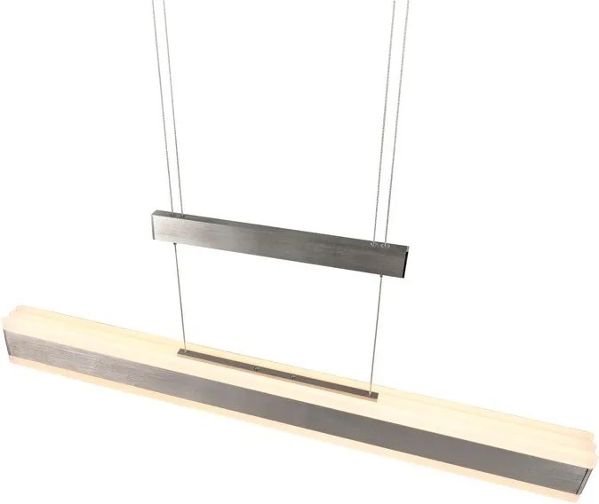 Matt ezüstszínű LED függőlámpa fém búrával Arcola – Trio