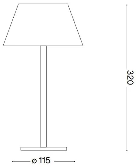 Ideal Lux - PURE LED/1,5W/3,7V CRI 90 IP54 érintős, állítható fekete lámpa
