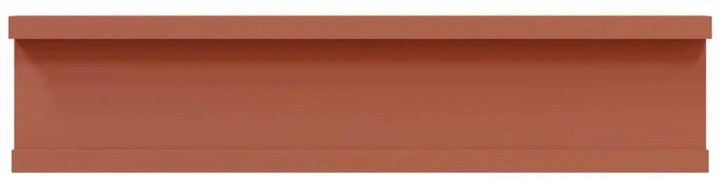 vidaXL Falpolc polcokkal tárolóval 4 pcs Piros 40 x 9 x 3 cm Faanyag