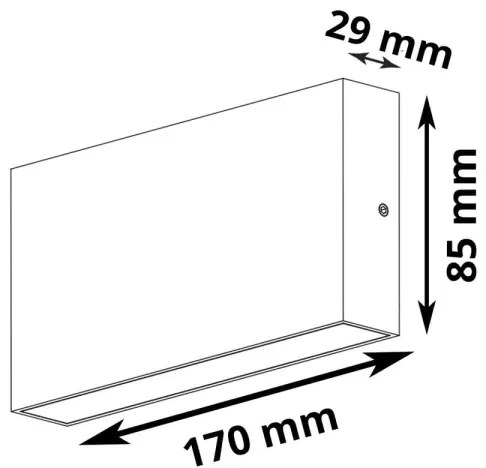 LED Kültéri fali lámpa CHICAGO 2xLED/5,5W/230V IP44