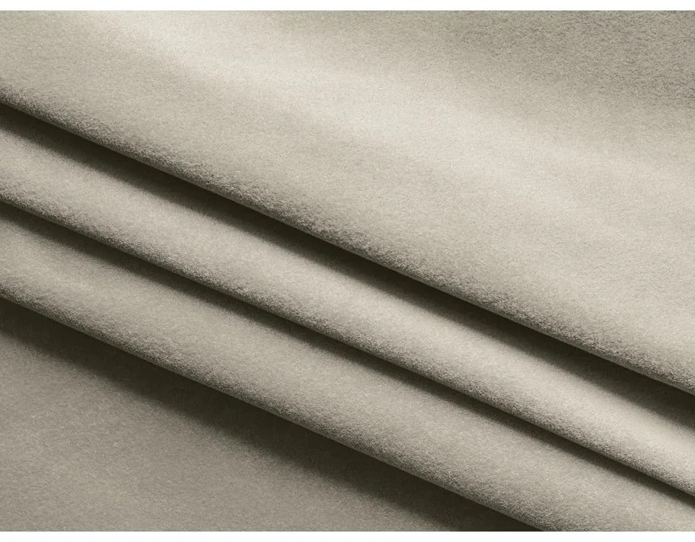 Krémszínű kárpitozott ágyneműtartós franciaágy ágyráccsal 160x200 cm Kiana – Makamii