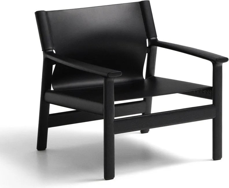 Fekete bőr fotel Jan – Kave Home