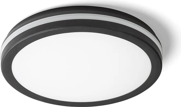 RENDL SONO 30 felületre szerelhető fekete műanyag 230V LED 30W IP65 3000K 4000K 6000K