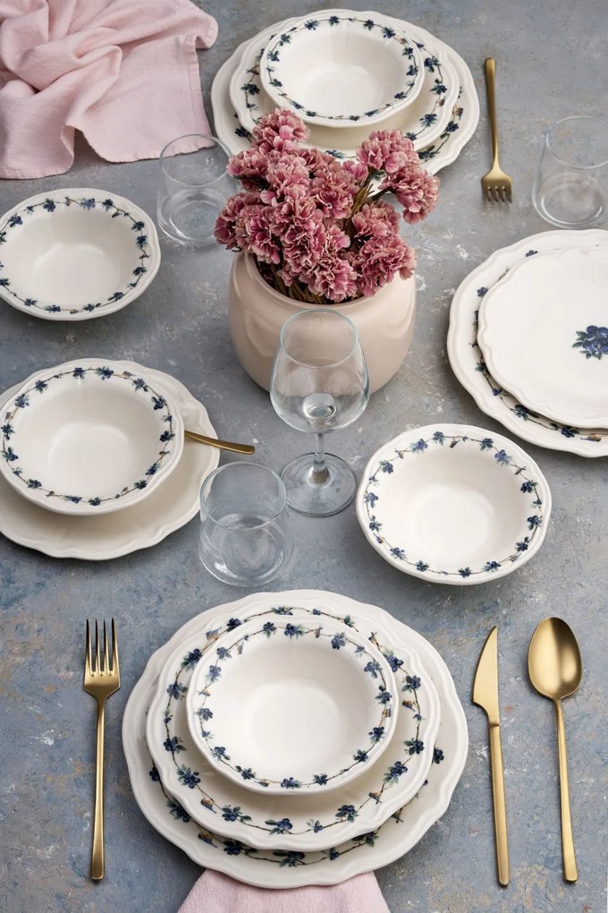 24 részes porcelán étkészlet