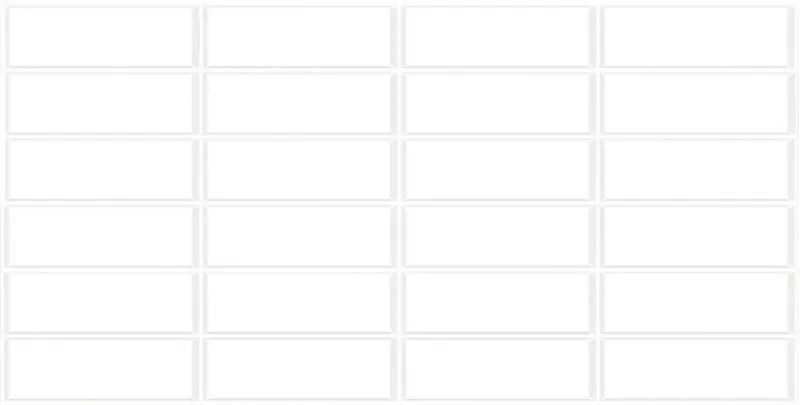 3D PVC falpanel Fényes fehér csempe mintás, csomag (10 db+ragasztó)