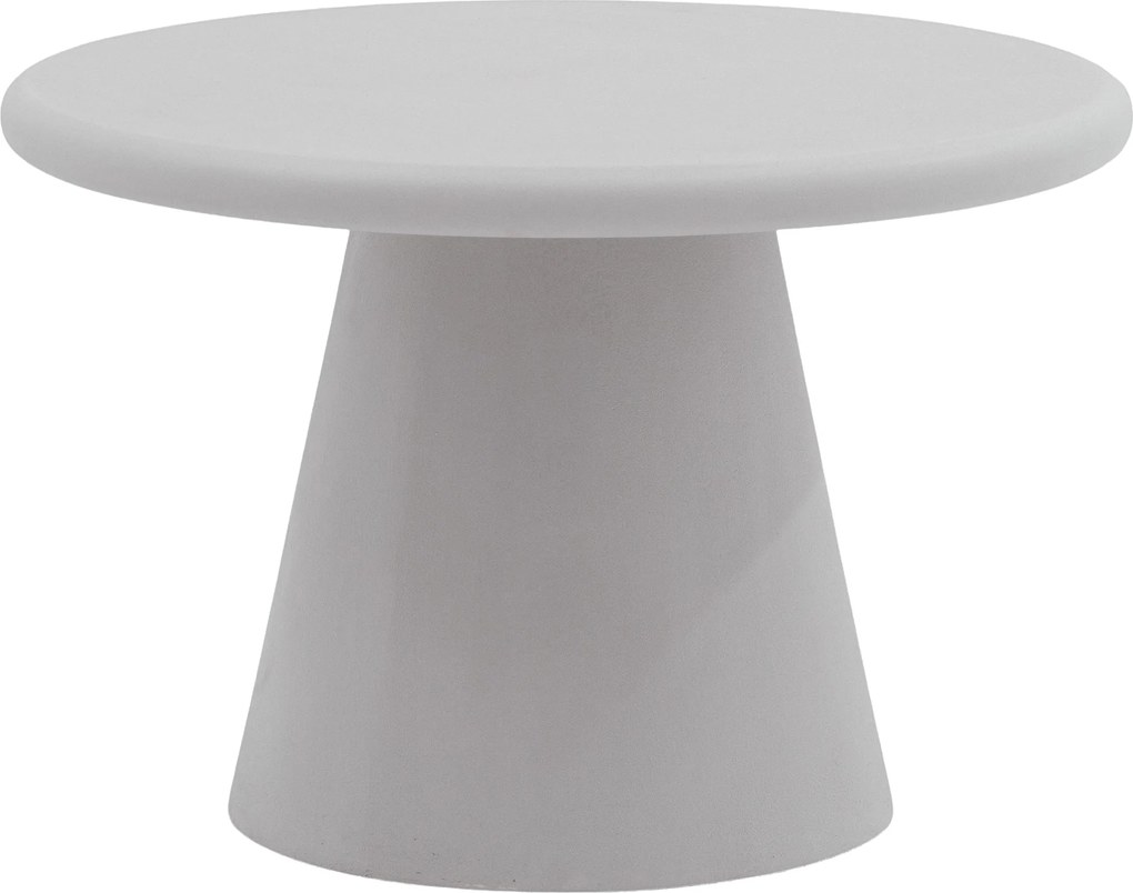 Clav kerek dohányzóasztal 60 cm - világosszürke