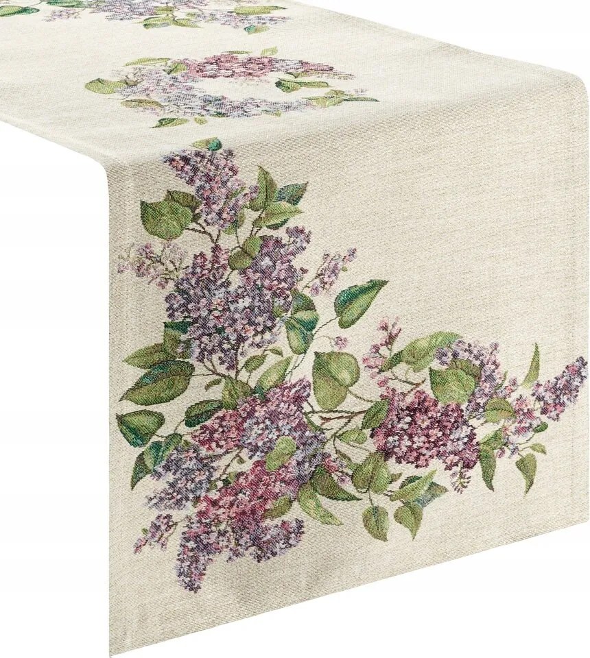 Abrosz dekoratív faliszőnyeg 40x100 Eurofirany természetes lila virágok