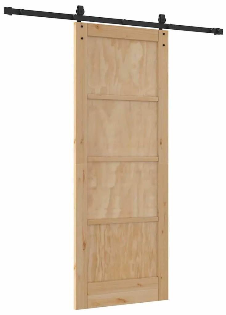 Csúszó ajtó Egyéb ORKDAL Természetes és fekete 78 x 202 cm