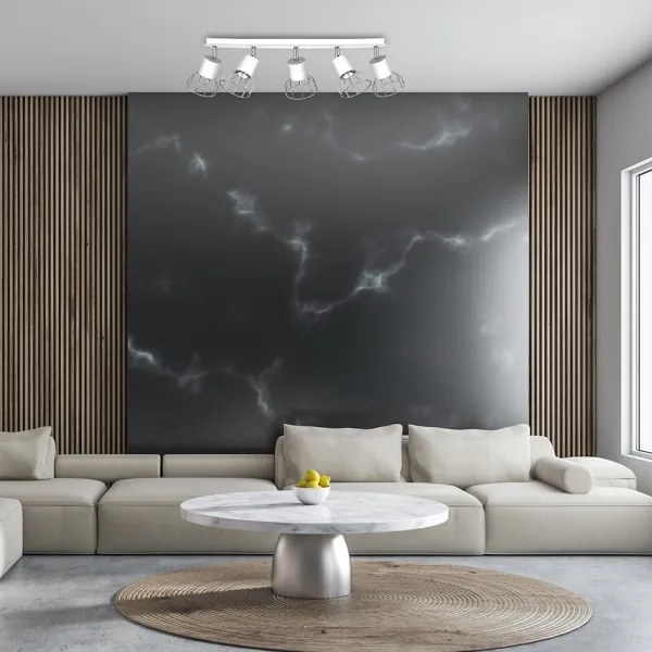 Spotlámpa DANTE 5xGU10/25W/230V fehér/fényes króm