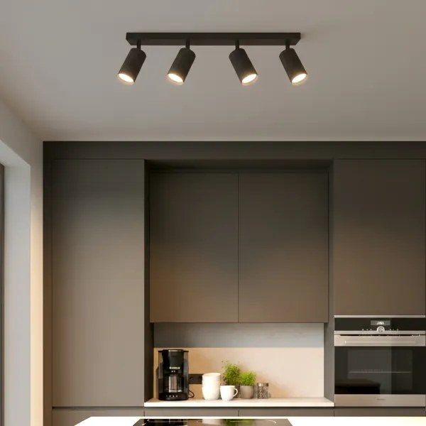 Brilagi - LED RGBW fényerőszabályozható spotlámpa SELE MODERN 4xGU10/4,8W/230V fekete