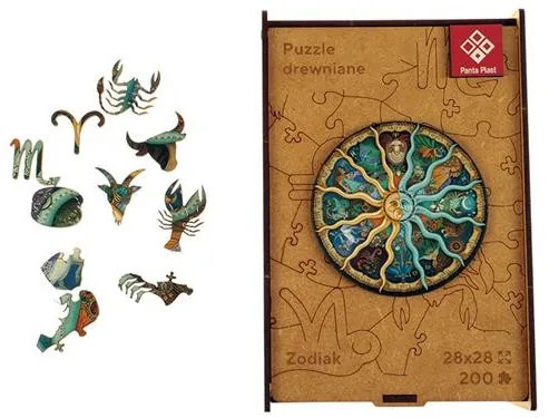 Puzzle, fa, A3, 200 darabos, PANTA PLAST Zodiac (INP422000303)