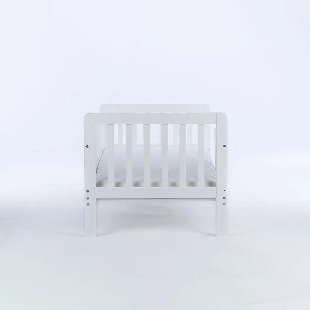Gyerekágy leesésgátlóval Drewex Nidum 140x70 cm fehér