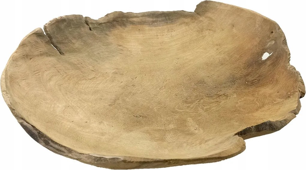 Dísztál Teakfa Ø 40 CM Magas 9 CM Barna