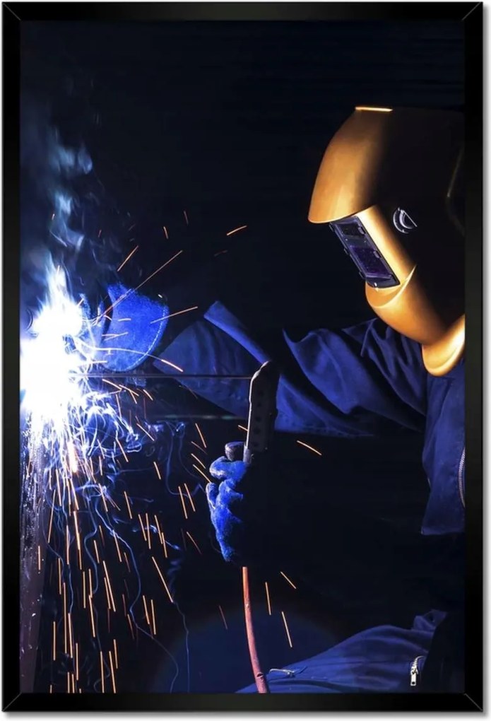 Plakátok keretben 40x60 Hegesztő hegesztő fém