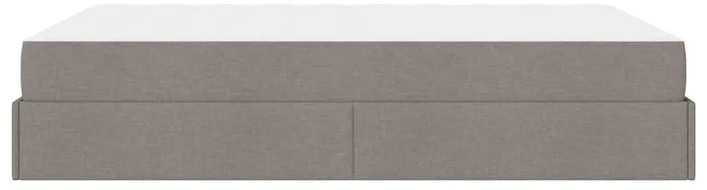 Ágykeret matracmal Tópszínű 140 x 190 cm szövet