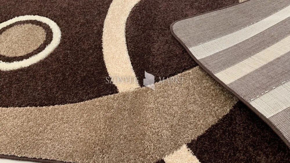 Comfort 4801 barna modern szőnyeg 80 cm-es szett