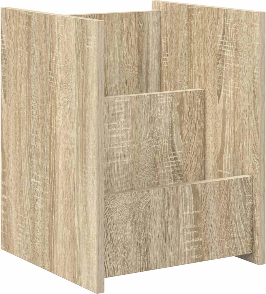 vidaXL Magazin állvány polcokkal Sonoma tölgy 35 x 35 x 45 cm Faanyag