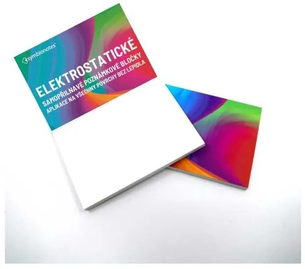 Symbionotes elektrosztatikus jegyzetek 19 x 10 cm - 100 papírlapokat, fehér