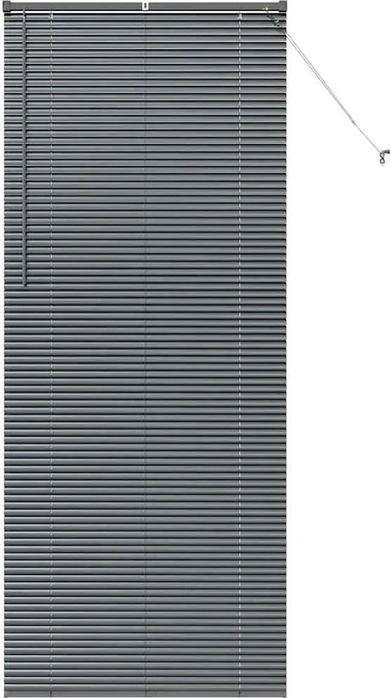 vidaXL Zsalugáter Redőnyök Sötétszürke 220 x 85 cm Alumínium