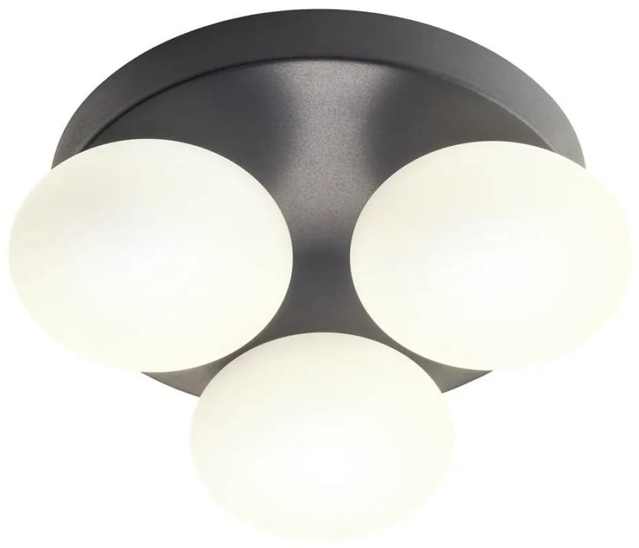 Redo 01-4308 - OVUM LED fürdőszobai mennyezeti lámpa 3xLED/5W/230V IP44 fekete