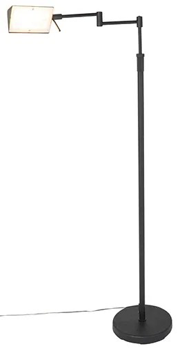 Design állólámpa fekete, beépített LED-del és érintőképernyős fényerő-szabályzóval - Notia