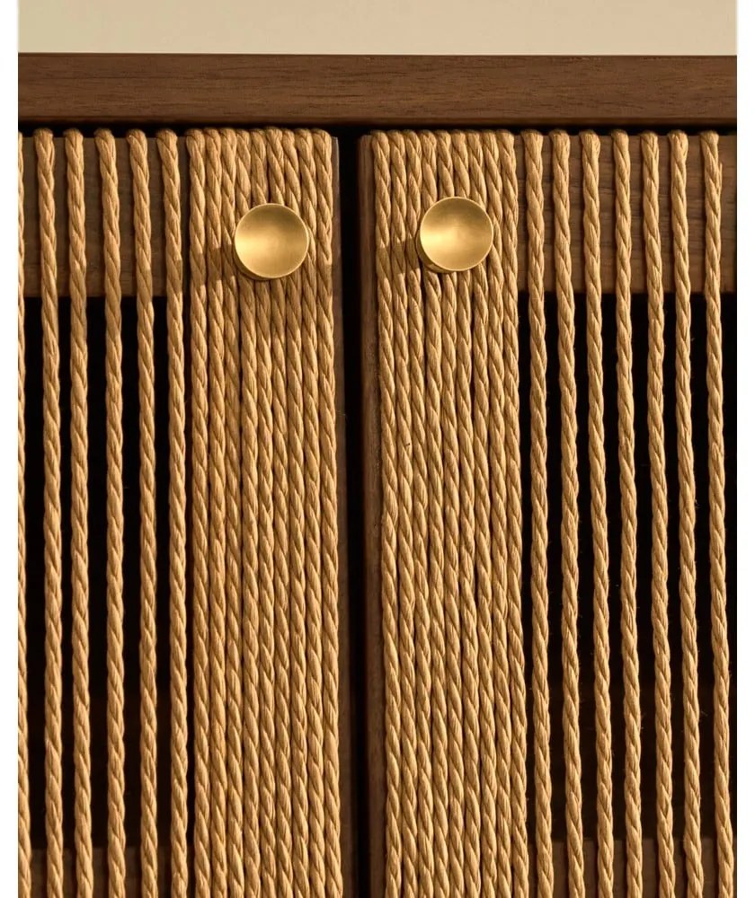 Barna TV-állvány diófa dekorral 200x50 cm Elan – Kave Home
