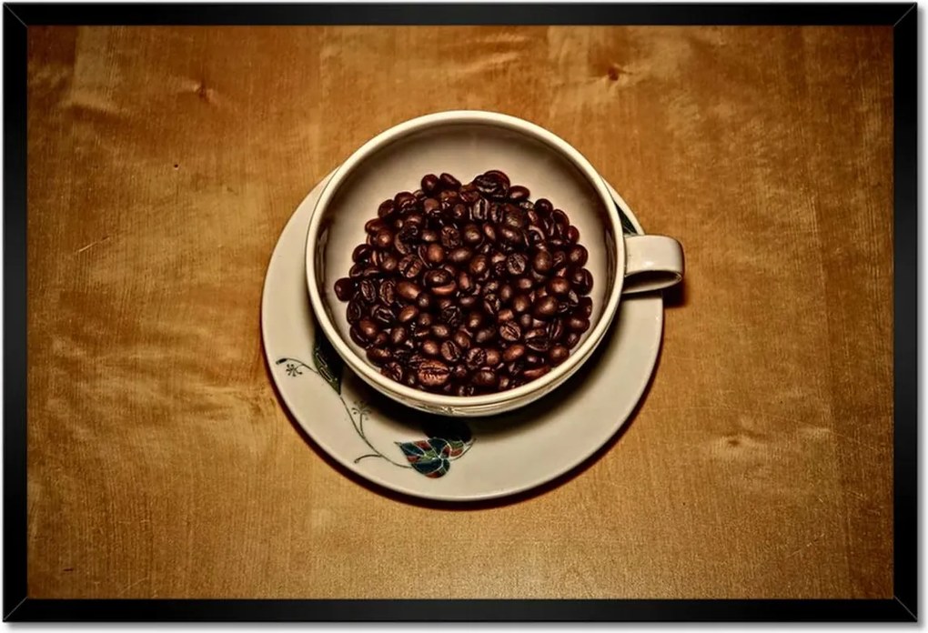 Poszterek keretben 60x40 Aromás kávébabok