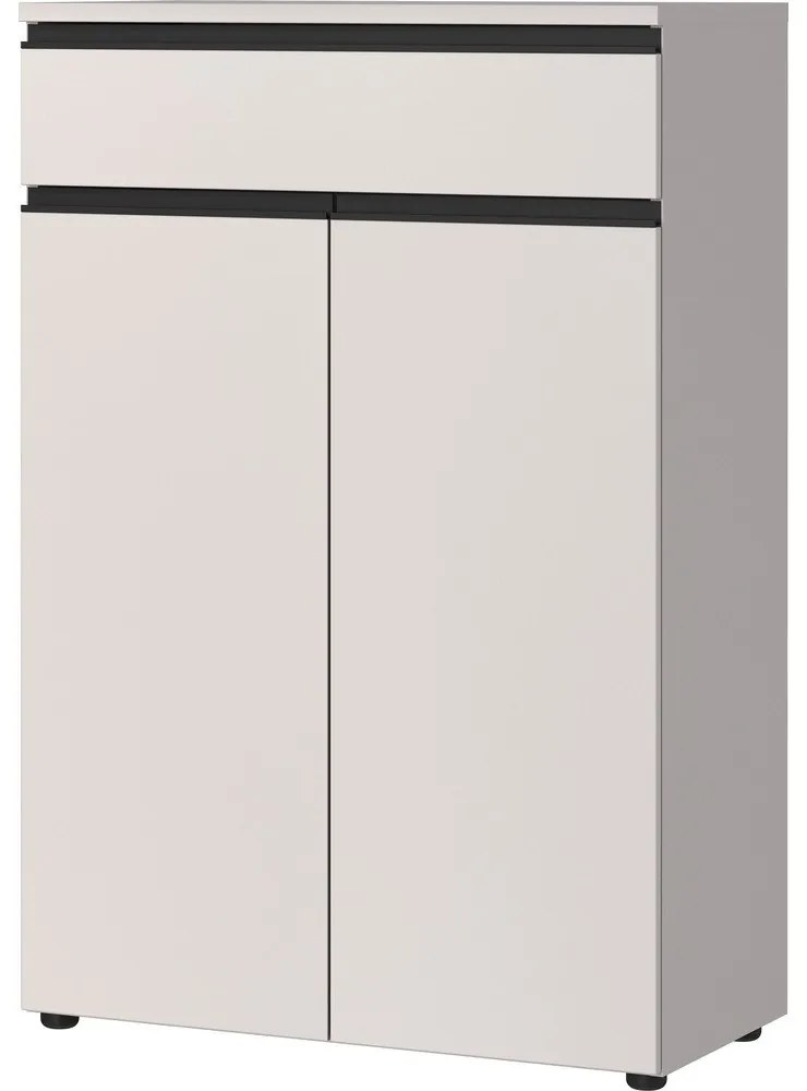 Krémszínű szekrény 81x120 cm Bedano – Germania