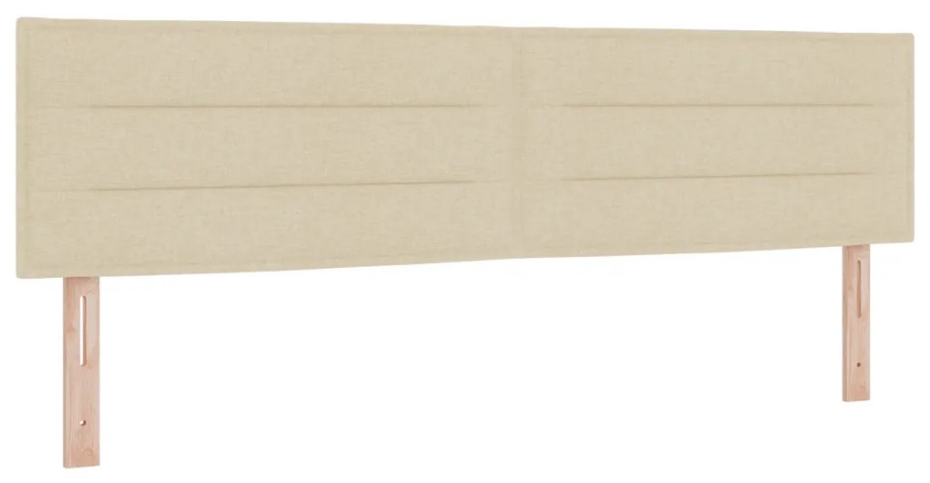 Boxspring Ágy Matraccal & LED Bézs 180x200 cm Szövet