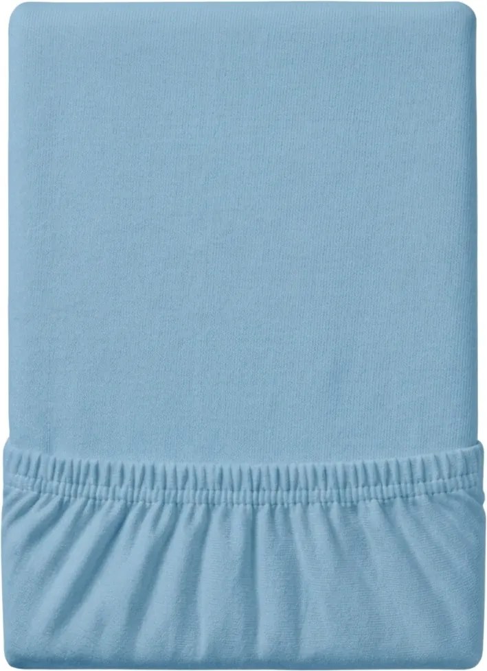 Jersey EXCLUSIVE világoskék lepedő 180x200 cm Grammsúly (rost sűrűség): Lux (190 g/m2)