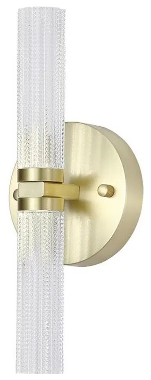 Searchlight 10372SB-LED Dimmelhető fürdőszobai fali lámpa ABERDEEN 2xLED/12W/230V IP44 sárgaréz