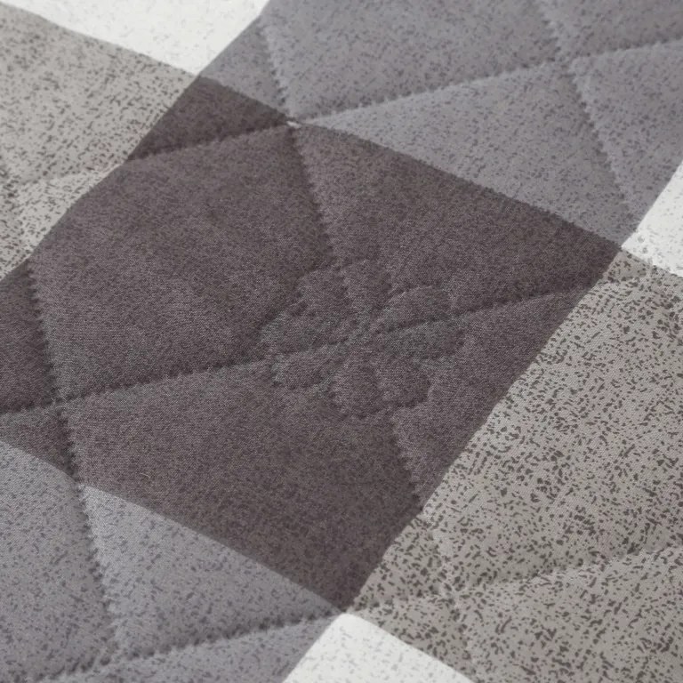 Nyári takaró CUBE 140x200 cm, szürke-fehér