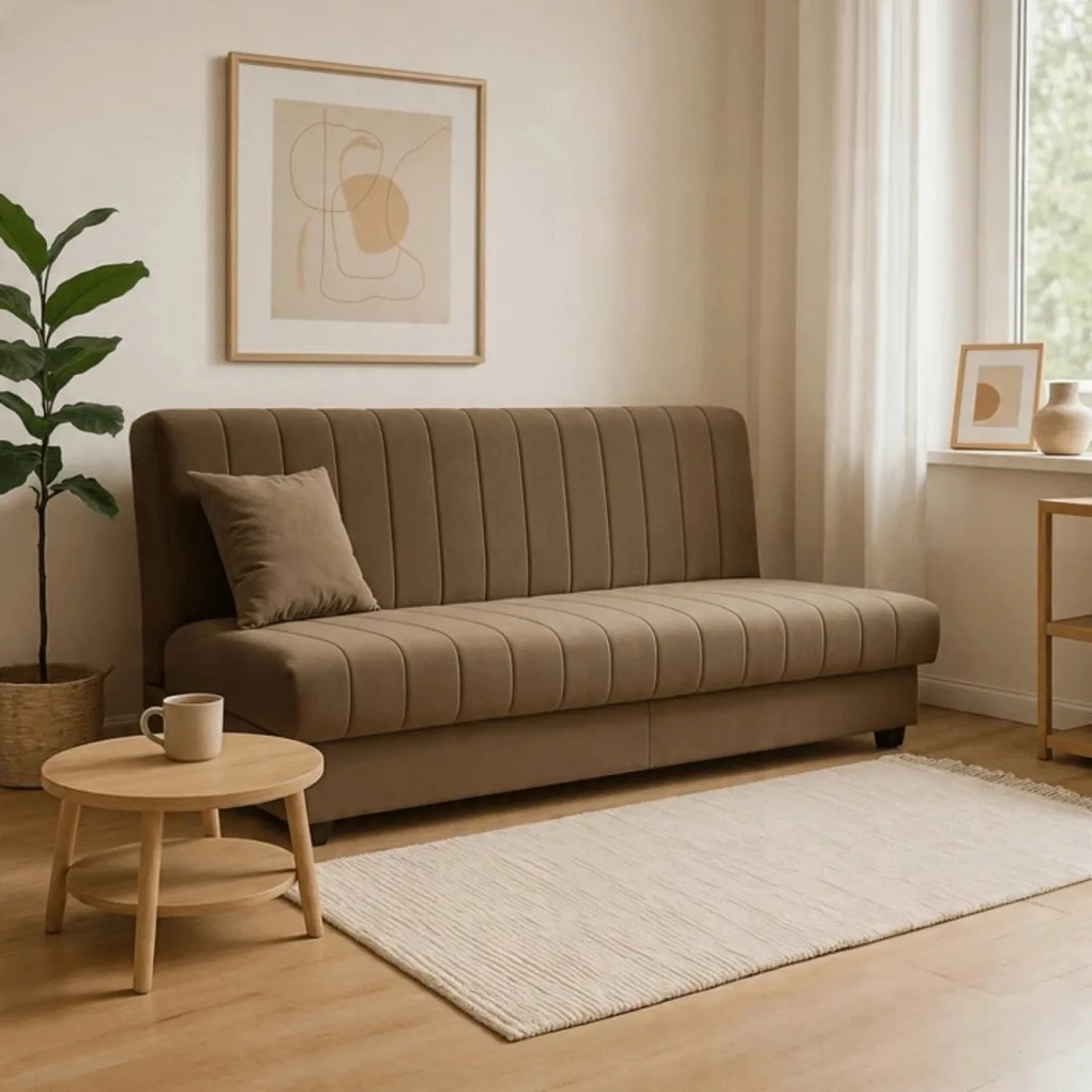 2 db-os szett, ágyazható kanapé bézs színben SIGMA