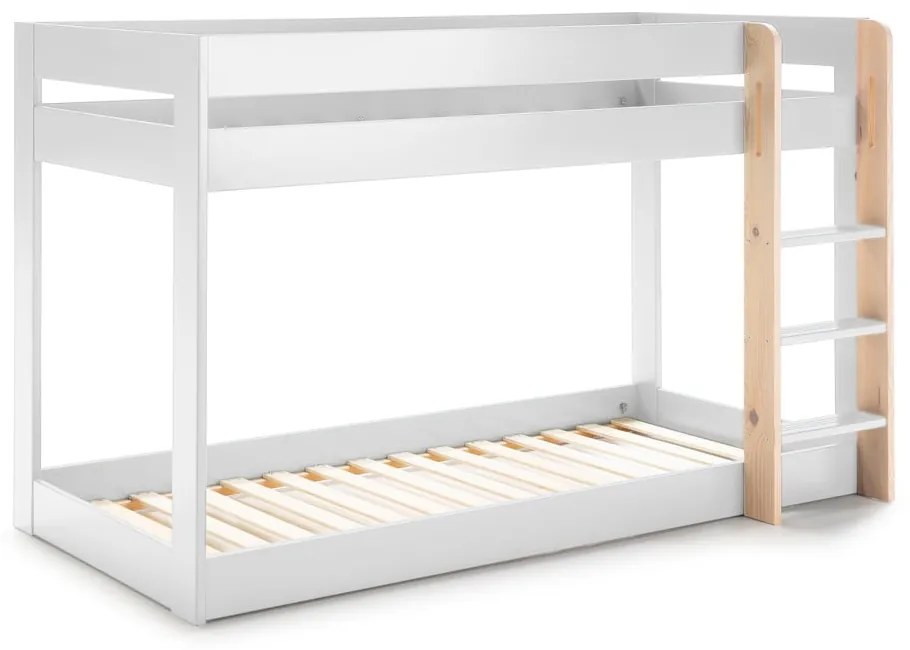 Fehér emeletes gyerekágy 90x190 cm Angel – Marckeric