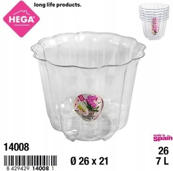 Kerek virágtartó 26cm,1db