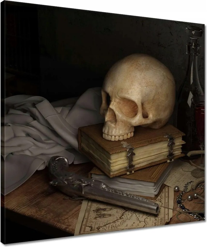 Vászonkép 50x50 Koponya Halál Csontváz