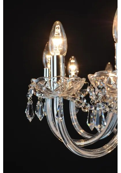 Wranovsky JWZ117122101 - Kristály csillár láncon BONTON 12xE14/40W/230V