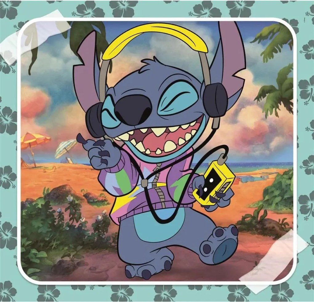 Disney Lilo és Stitch, A csillagkutya Playing the Guitar 3x48 db-os puzzle Clementoni