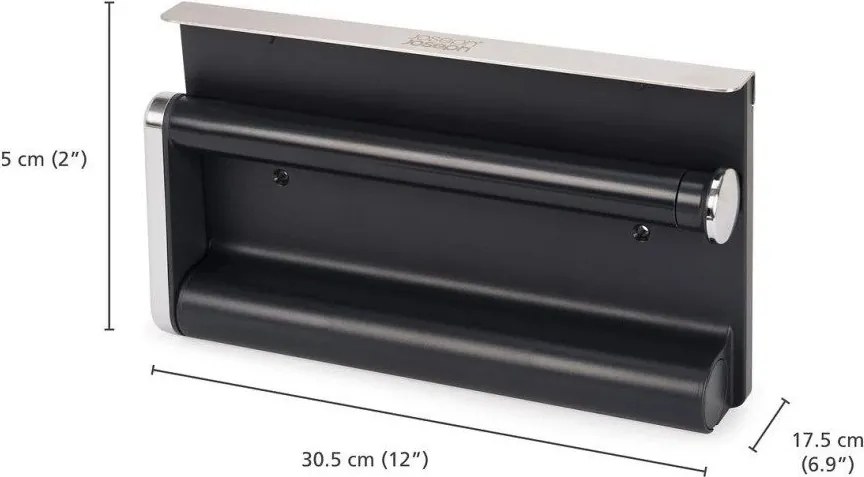 Ezüstszínű fali műanyag papírtörlő tartó RollGrip – Joseph Joseph