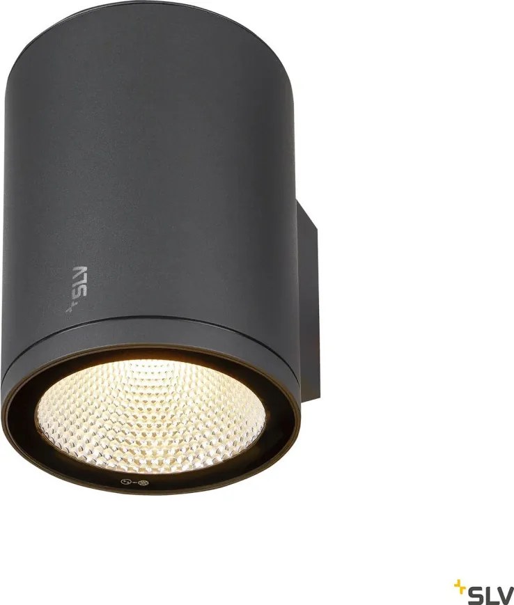 SLV 1003440 ENOLA ROUND Modern Kültéri Fali Lámpa Antracit, Átlátszó LED IP65