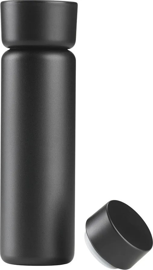 Fekete rozsdamentes acél termobögre 650 ml Singles – Zone