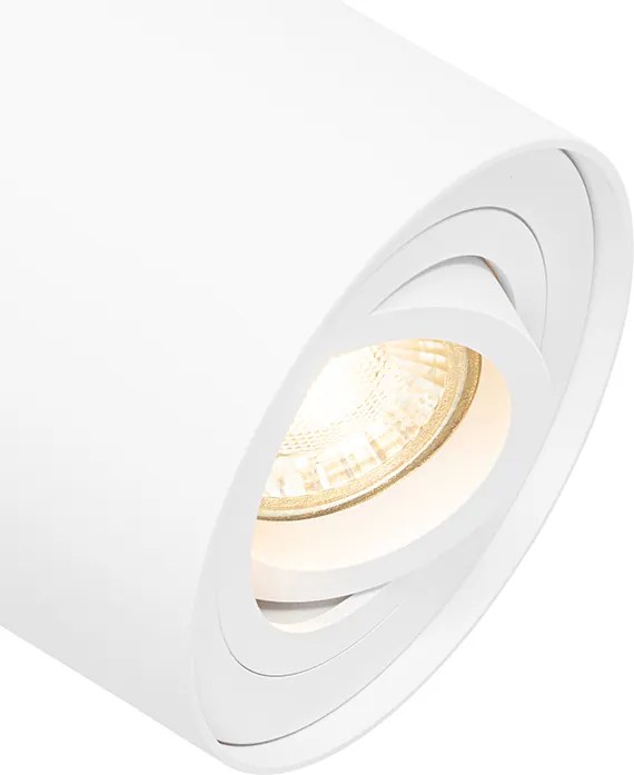 4 darabos modern fehér, forgatható és dönthető mennyezeti spotlámpa szett - Rondoo Up