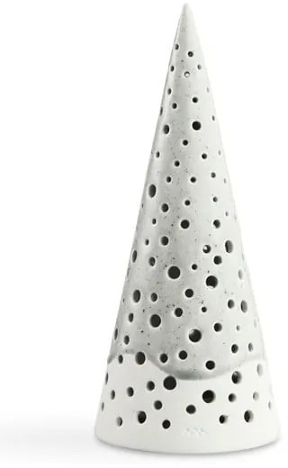 Nobili szürke csontporcelán karácsonyi gyertyatartó, magasság 19 cm - Kähler Design