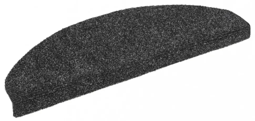 15 db sötétszürke öntapadós lépcsőszőnyeg 65x21x4 cm