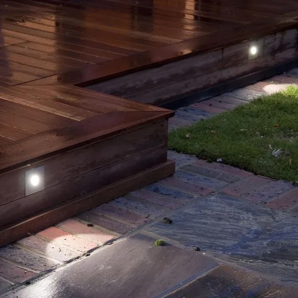 ASTRO LIGHTING 1175002 TANGO Kültéri Falba Építhető Lámpa Ezüst LED